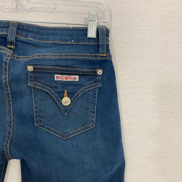 Hudson Medium Wash Stretch Ferris Flap Flare Jeans size 25 - Picture 11 of 12